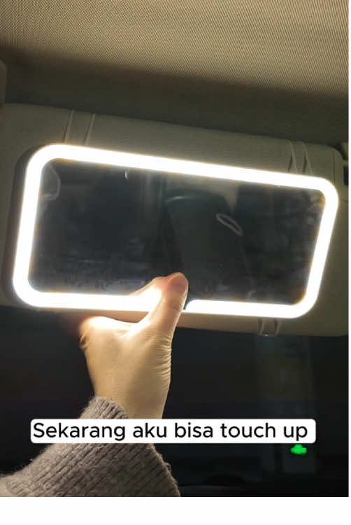 Tampil Cantik Kapan Saja! Cermin Makeup Mobil dengan Lampu Elegan✨ #cermin#cerminled#cerminmobil#kacarias#cerminrias #kecantikan#hargaspesial 