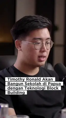 Timothy Ronald akan Bangun Sekolah di Papua dengan Teknologi Block Building dari Sampah Plastik yg di Daur Ulang #TimothyRonald #Kalimasada #Podcast #Live #LiveStream #Sekolah #Building #Block #Technology #Crypto #Bitcoin #fyp @timothyronaldofficial @kalimasada1997 @Timothy Ronald 