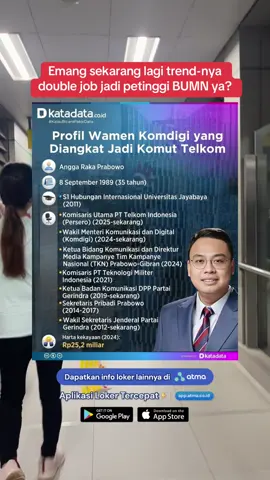 Yang mau double job juga, cobain Atma, aplikasi lowongan kerja tercepat ⚡️ 𝐚𝐩𝐩.𝐚𝐭𝐦𝐚.𝐜𝐨.𝐢𝐝 Dapat tawaran kerja langsung | Dapat CV gratis | 10rb+ loker #lokerbumn #komdigi #telkom #pemerintah #beritaviral 