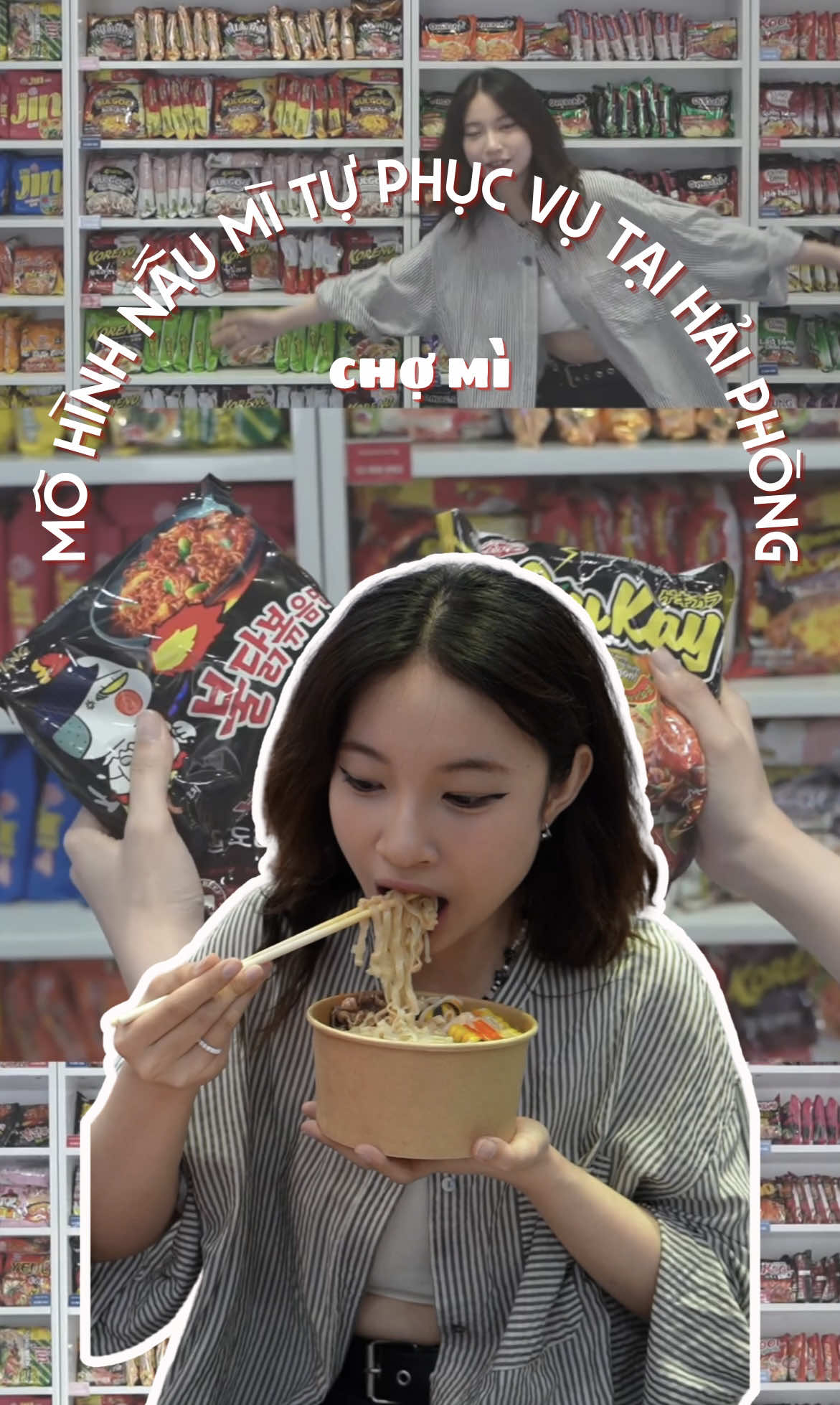 Mô hình mì tự nấu tự ăn đầu tiên của Hải Phòng các bác đã trải nghiệm chưa 🥰 chính là Chợ Mì đâyy #haiphonglocal #vtmgr #LearnOnTikTok #wezmedia #haiphong #foodfestontiktok #trywithtiktok 
