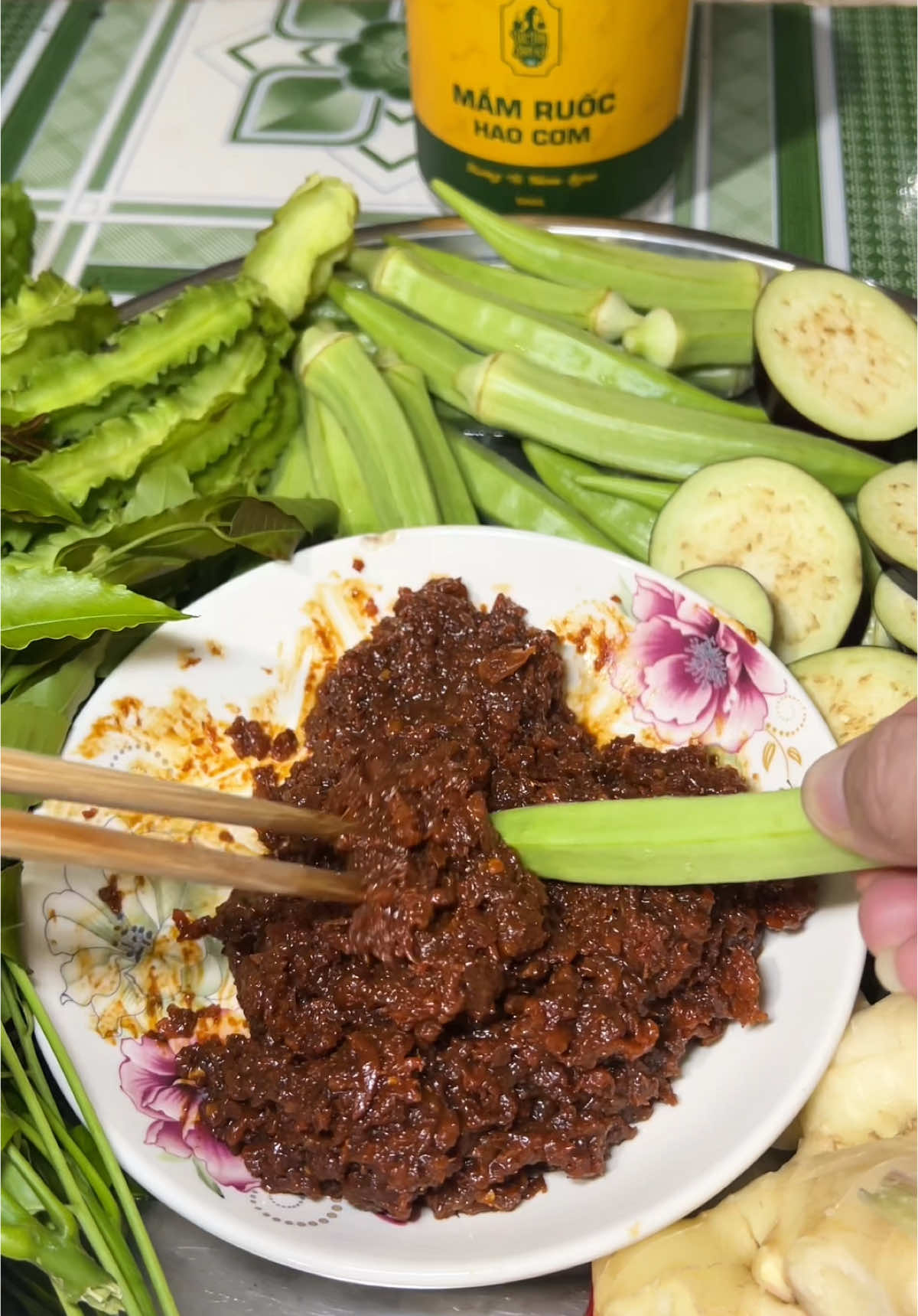 Mắm ruốc xào thịt ăn với cơm nóng nữa còn gì bằng #mamruocxaothit #luctinhnamkyfood #amthucmientay #AnCungTikTok #diepthanh605 