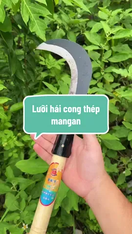 Lưỡi hái cong thép mangan , tay cầm cán gỗ #luoihaicong #luoihaicango #luoihai #luoihaithepmangan 