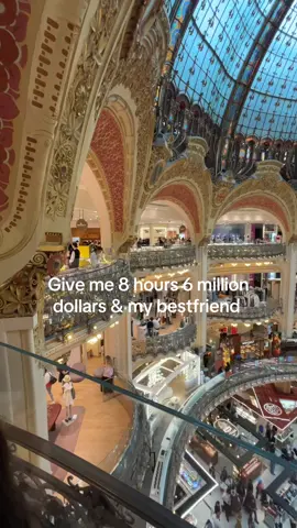 Give me Money and leave me at Galleries Lafayette in Paris.             #shoppinghaul #money #fyp #videoviral #clothes #goviral #fyppp 