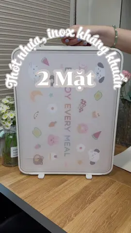 Thớt 2 mặt kháng khuẩn giúp hạn chế vi khuẩn, chống ẩm mốc, an toàn khi chế biến thực phẩm mỗi ngày 🧼🥬 #thotkhangkhuan #thotkhangkhuan2matinox #thotkhangkhuan2mat #thotkhangkhuaninox #thotnhuakhangkhuan #thotinox304 #thotinoxkhangkhuan #thotinox304khangkhuan #thotnhuanghieng #thotnhuacaocap 