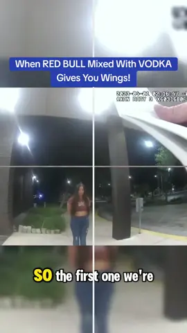 When RED BULL Mixed With VODKA Gives You Wings! #cops #copsoftiktoks 