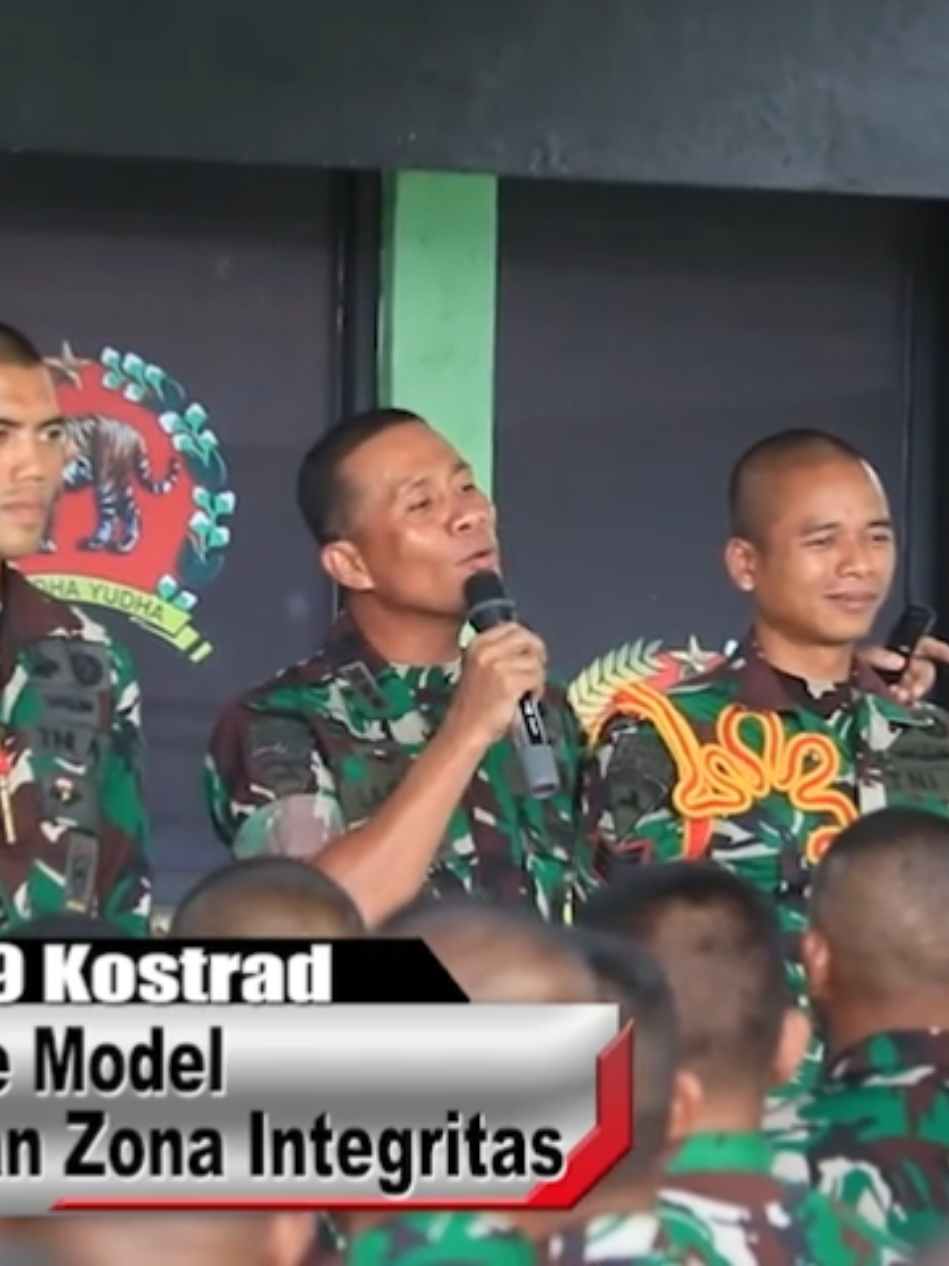 Profil Pembangunan Zona Integritas Brigif 9/DY/2 Kostrad tahun 2025. Dalam upaya mendukung Zona Integritas menuju wilayah bebas korupsi dan wilayah birokrasi bersih melayani Brigif 9/DY/2 Kostrad membentuk prajurit dengan Semboyan SIGAP : 1. Semangat 2. Inovatif 3. Guyub  4. Akuntabel 5. Profesional #tni #tniad #pendivif1kostrad #pendivif2kostrad #pendivif3kostad #TNIADMengabdiDanMembangunBersamaRakyat #patriotnusantara_ #infokomando #satria_wibawa_militer #puspentni #dispenad #kostrad #cakra_lovers005 #pangdivif2kostrad #vicadhapeduli #kostradpeduli #tniangkatandarat #abdinegaraofficial #indonesianmilitary #prajurit #militerindonesia #pendampingmiliter #brigif_raider9 #penkostrad 