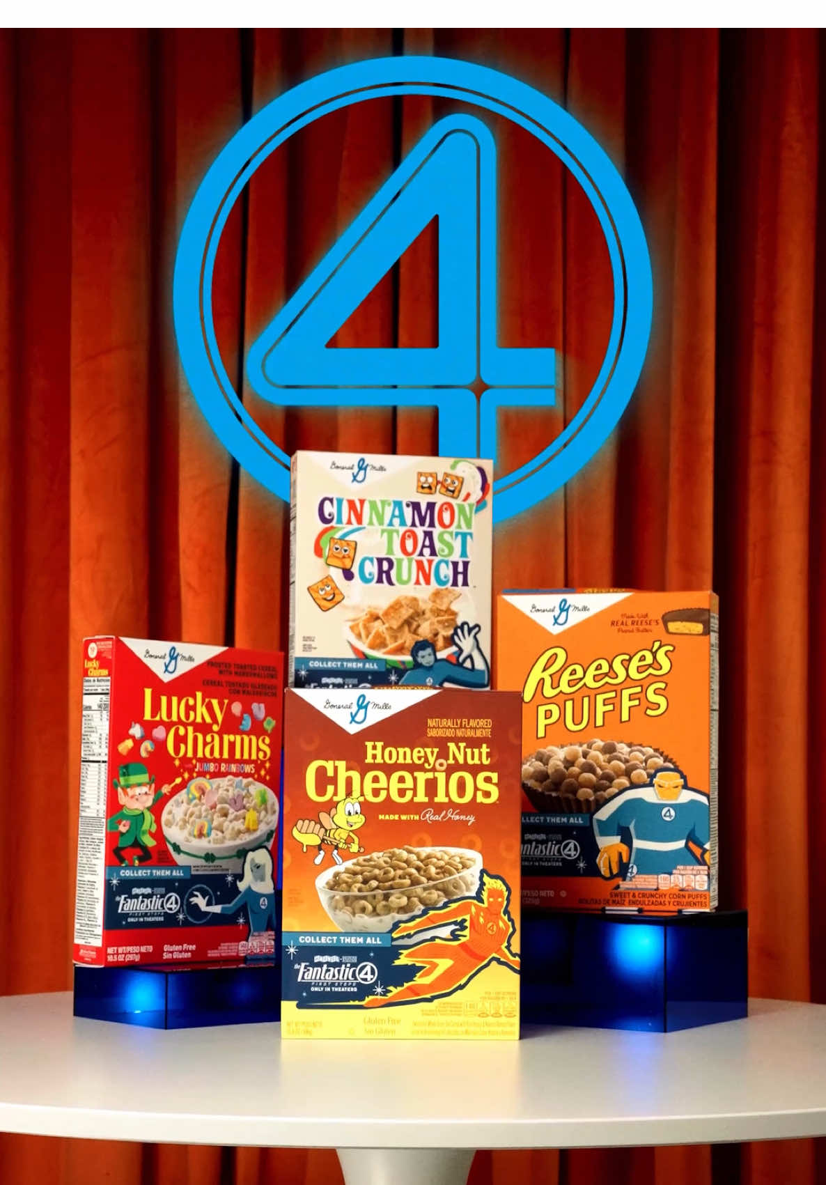 Big news — I teamed up with @General Mills to help unveil limited edition Marvel Studios’ The Fantastic Four: First Steps-inspired cereal boxes! Your breakfast game just got way more epic with new Honey Nut Cheerios, Cinnamon Toast Crunch, Lucky Charms, and REESE’S PUFFS boxes — available now nationwide (but not for long 👀). #GeneralMillsPartner Catch Marvel Studios’ #TheFantasticFour: First Steps, in theaters July 25. Let’s gooo 🍿  REESE'S and REESE'S PUFFS trademarks and trade dress and the REESE'S Orange Color and Crown Design are used under license