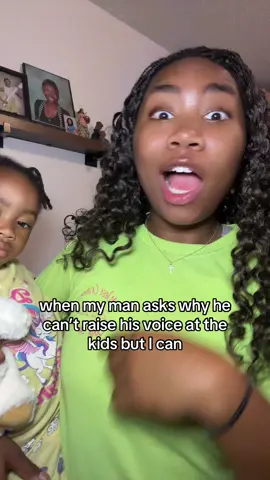 Even if I yell at them all day, don’t you raise your voice at my babies😭🤷🏽‍♀️😂share with a mom that is like this too! #momhumor #toddlermom #funnymom #honestmom #lifeasamom #blackcreators #relatablemom 