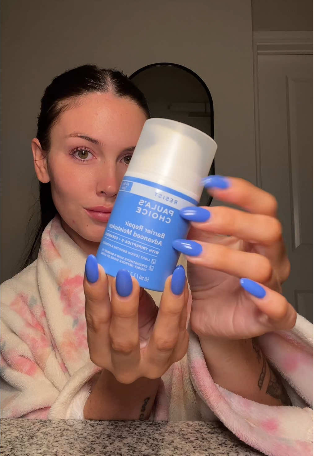 Good morning and happy Monday! Quick skincare routine with @Beekman 1802 and @Paula’s Choice 💛💙 #fyp #foryou #skincare #routine #morning #asmr #paulaschoice #beekman1802 #kindnesskrew #sensitiveskin #trending #viral 