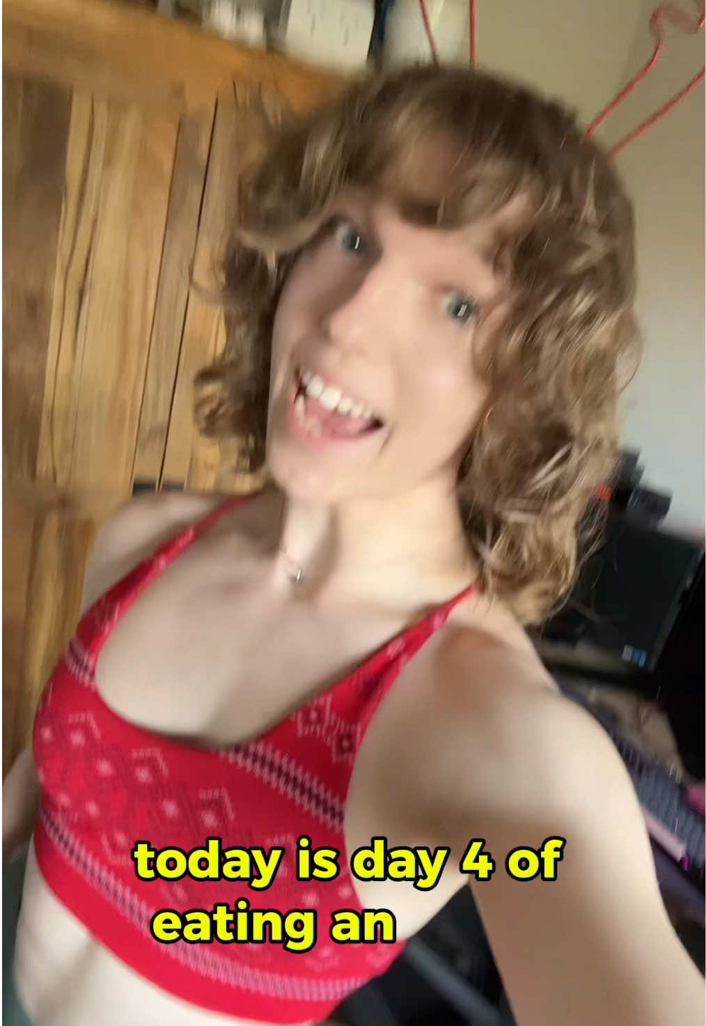 Day 4 of eating an apple a day to keep the doctor away #day4 #apple #fyp #viral #funny 