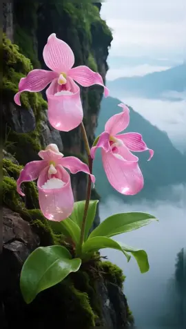 Paphiopedilum, also known as the 