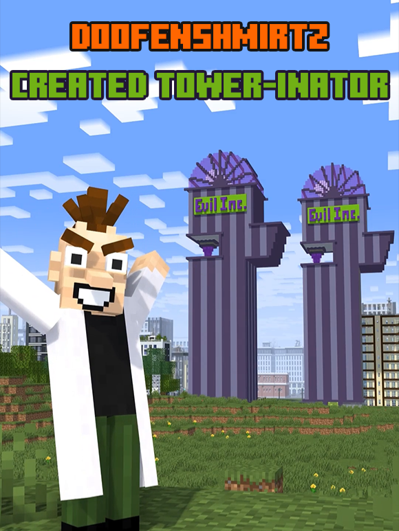Doofenshmirtz, but it's Tower-Inator #Minecraft #minecraftanimation #animation #perry #doofenshmirtz #phineasyferb