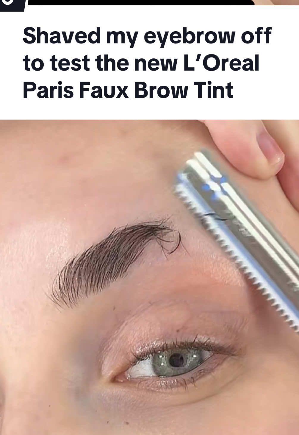 The new @L’Oréal Paris Faux Brow tint pen is good enough you could shave your eyebrow off and make a legit faux brow! #L'OréalParisPartner #lorealparispartner #fauxbrows #browpen #brow #eyebrowtutorial #eyebrow 