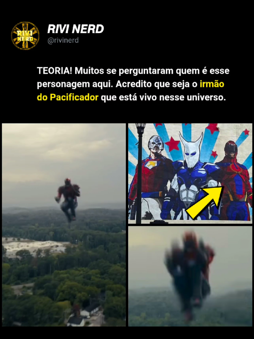 🗣 TEORIA ! Nesse vídeo de bastidores da segunda temporada de Pacificador, muitos se questionaram quem é esse personagem misterioso que aparece nesse take. Eu acredito que seja o irmão do Pacificador que, nesse universo, está vivo. Inclusive, tinha vazado essa pichação no set há uns meses atrás. Gostou ❔ Curta 🖤, Comente 💬, Compartilhe ➡️ e Siga-nos ☑️ . . . #peacemaker #peacemakers #peacemakerseason2 #peacemakerseries #series #johncena #jamesgunn #dccomics #dcuniverse #dcu #dceu #dc #thesuicidesquad #freddiestroma #jenniferholland #viral #fyp #followforfollowback #follow  #followme #hbo #dcmultiverse #dcstudios #vigilante #nerd #geek #popculture 