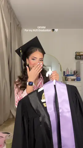 Our Graduation Day🤍! A very special GRWM for a very special day 💖 الحمدلله دائماً وابدأ  #ausgraduation #aus #americanuniversityofsharjah #graduationday #universitygrad #danayaserr #stylewithdanaa #graduation 