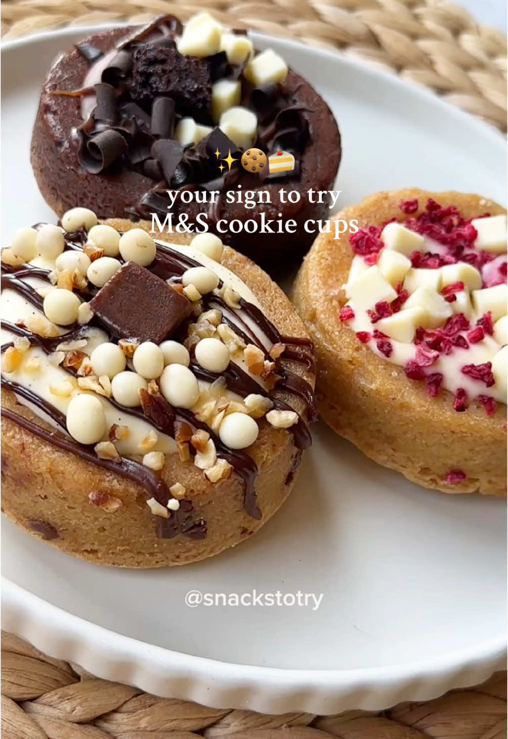 Cookie Cups #new #newfood #ukfood #sweet #treat #cookie #marksandspencer #mands 
