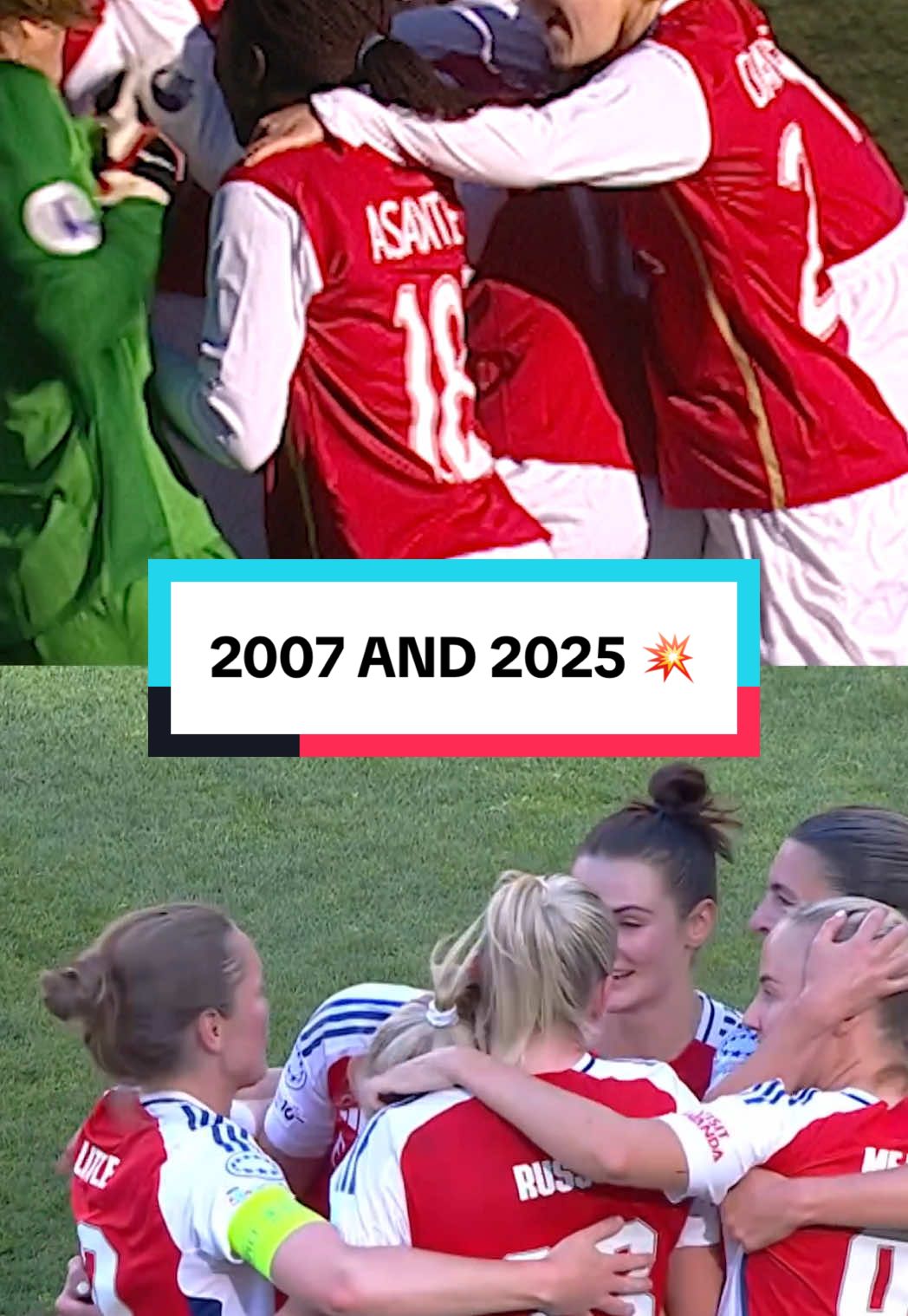 One-nil…twice over 💥 #arsenal #arsenalwfc #alexscott #stinablackstenius #championsleague 