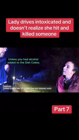 Lady drives intoxicated and doesn’t realize she hit and killed a man #fyp #crime #hitandrun #drunk 