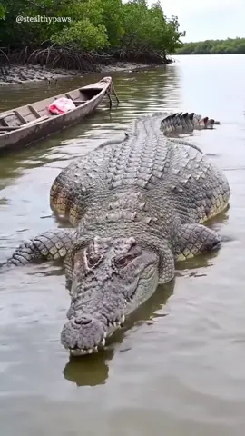 THE BIG ONE – The Most Terrifying Crocodile Ever #animals #wildanimals #crocodile #giantcrocodile