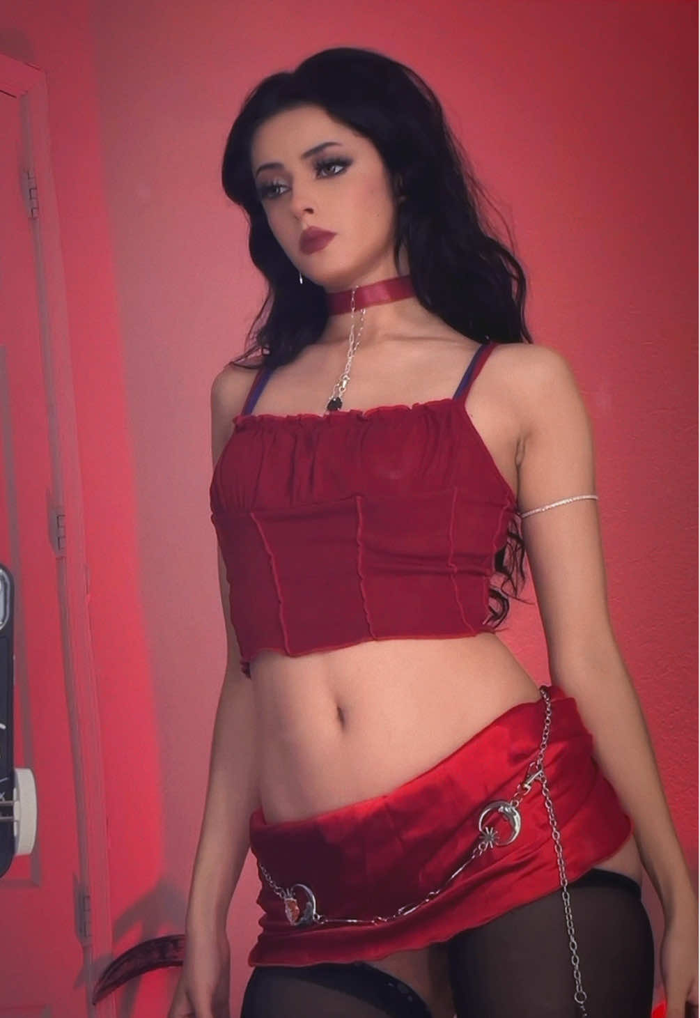 I bet red is your fav #darkfeminine #nattywolff #gothgoddess #altfashion 
