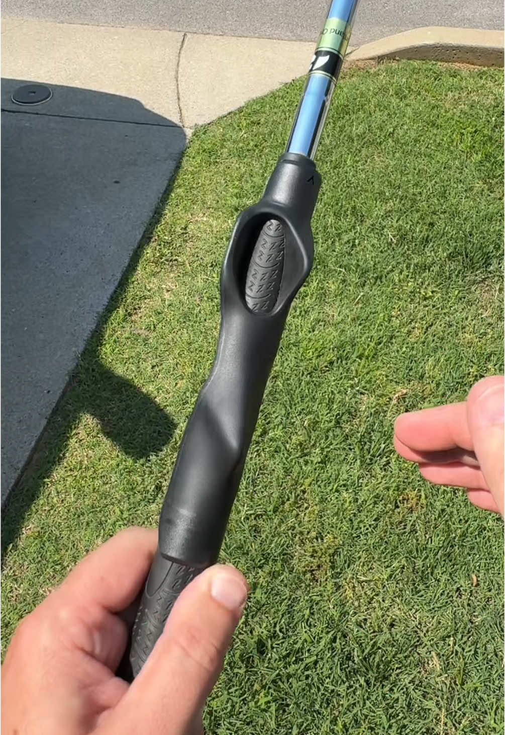 This golf grip is allowing me to hit the golf ball straighter and further than ever before! #Golf #Golfer #Golfing #GolfSwing #Putt #Par 