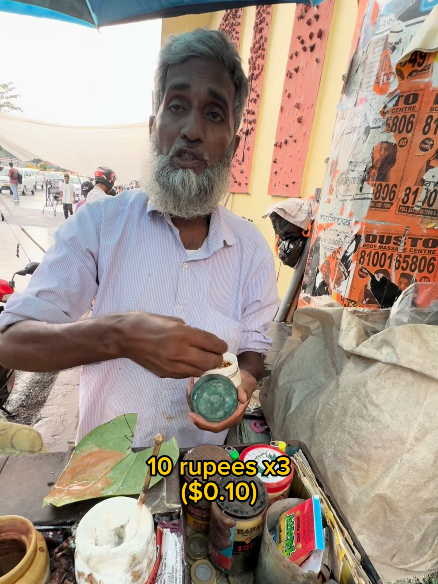 $0.10 leaf 🥬 #streetfood #food #usa #foodreview