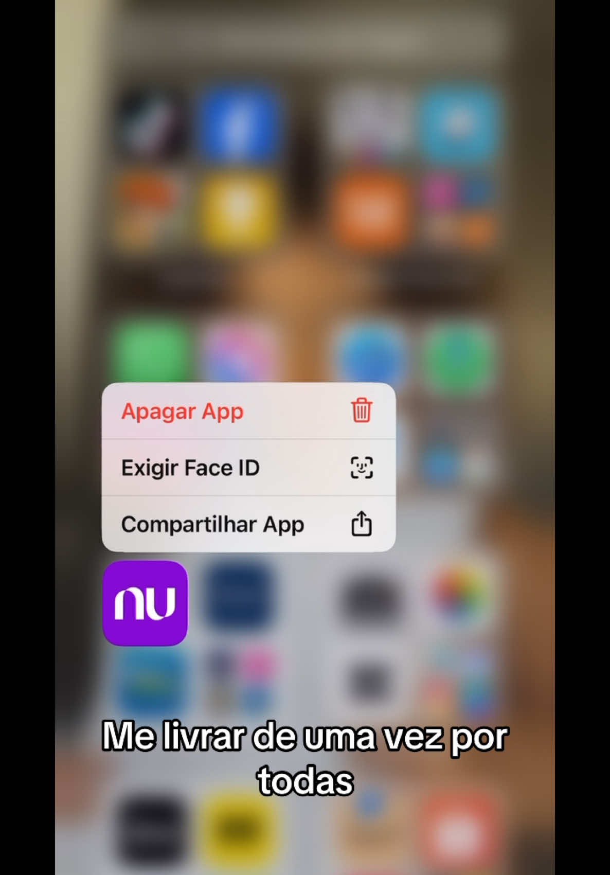 Chegaaaaaaaaaaaa #nubank 🤯 #excluir #livramento 