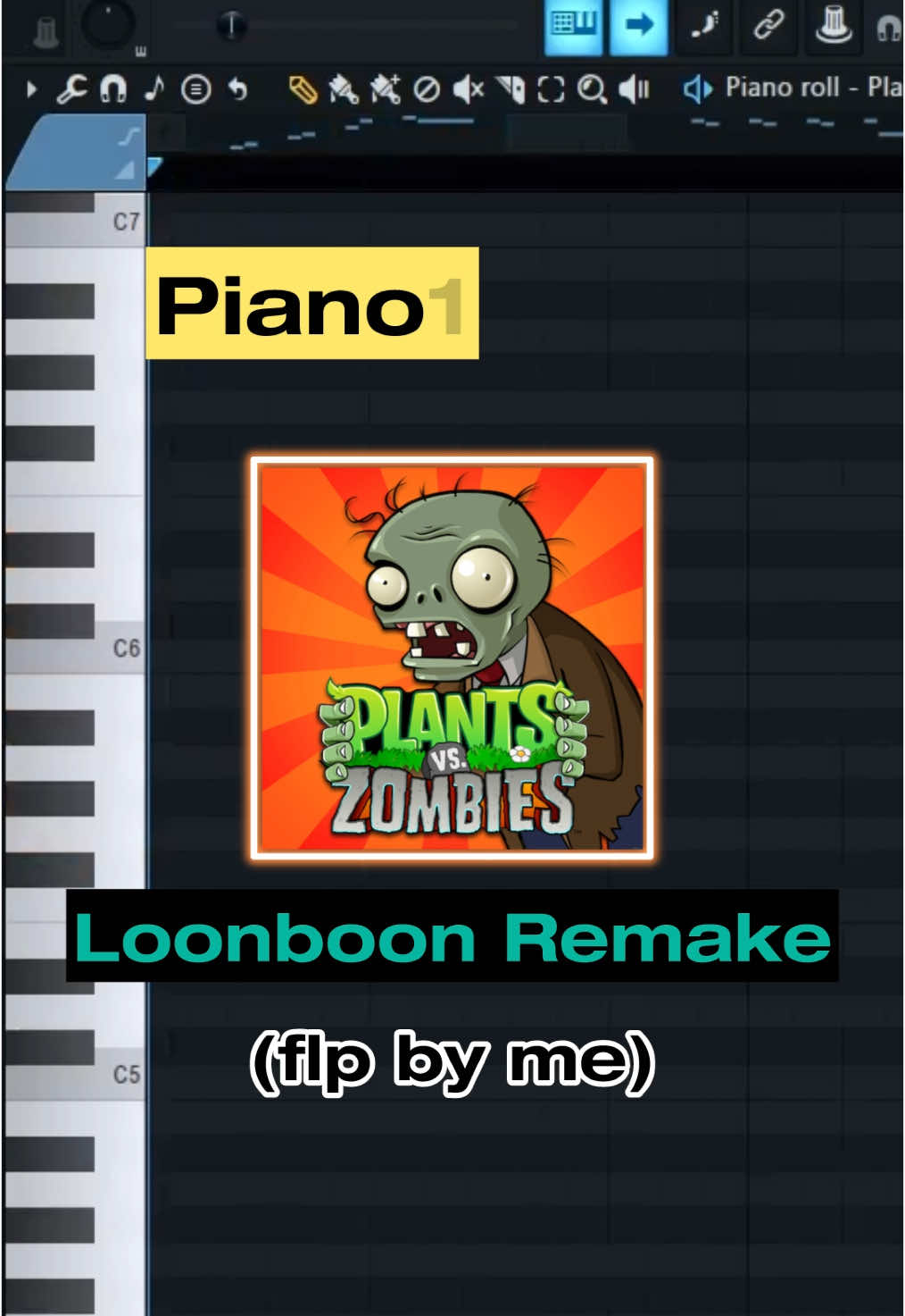 PVZ Loonboon Remake #fyp #foryoupage #flstudio #producer #flstudio24 #chords #trending #music #midi #808s #808sviral #beatmaking #beatmaker #pvz #pvz2 #popcap 