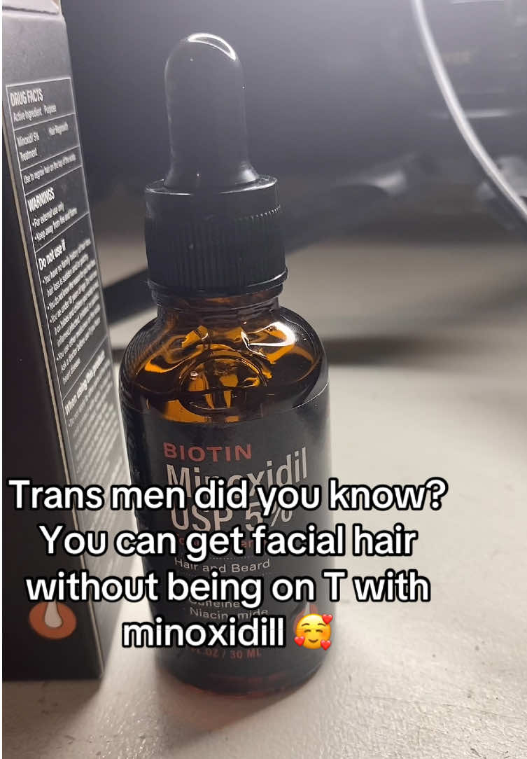 I’m excited to use this! #trans #ftm #gay #lgbtqia #pridemonth🏳️‍🌈 #fyp #beardgrowth #minoxidil 