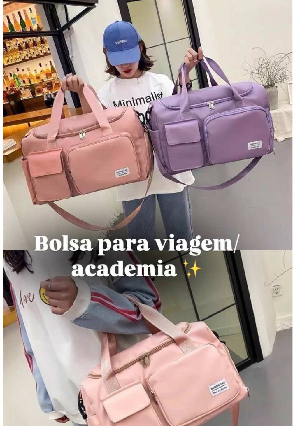 🚨 PARA TUDO! Essa bolsa é o achadinho mais completo que você vai ver hoje! 😱 Vai da academia pro trabalho e ainda serve como mala de viagem! 💼🎒 ✨ Impermeável, espaçosa e com compartimento pra TÊNIS! Estilosa, resistente e funcional — do jeitinho que a gente ama! 😍 ⚠️ Tá viralizando e o estoque tá acabando! 💬 Comenta “EU QUERO” e garanta o link com desconto agora! #achadinhododia #bolsadeviagem #bolsafitness #achadinhosshopee #comprinhasonline 