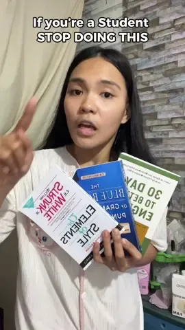 If you’re a student then STOP READING THIS BOOKS if you don’t want to have  HIGH GRADES!#book #bookrecommendations #bookforstudent #englishbooks #30daystobetterenglish #improveyourenglish #improveyourgrammar #howtoimproveyourenglish #studytok #thebluebookofgrammarandpunctuation #theelementsofstyle 