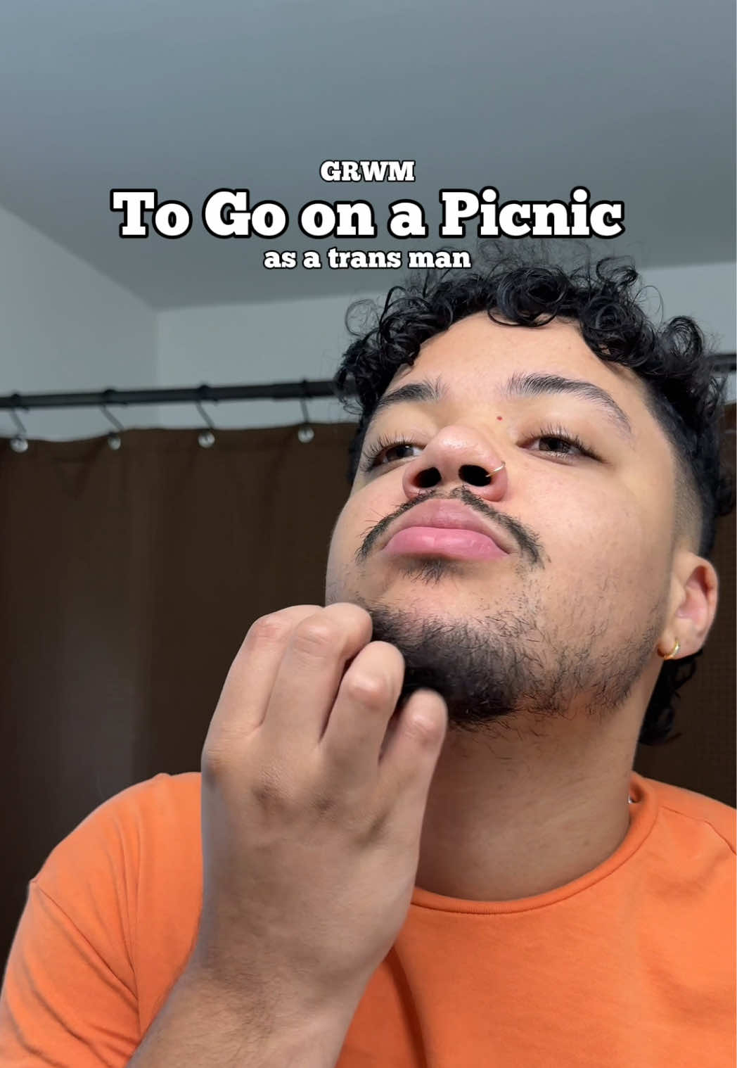 I forgot the blanket so the ants got to join us  #ftm #transman #shaving #SelfCare #menshygiene #mensskincare #skincare 