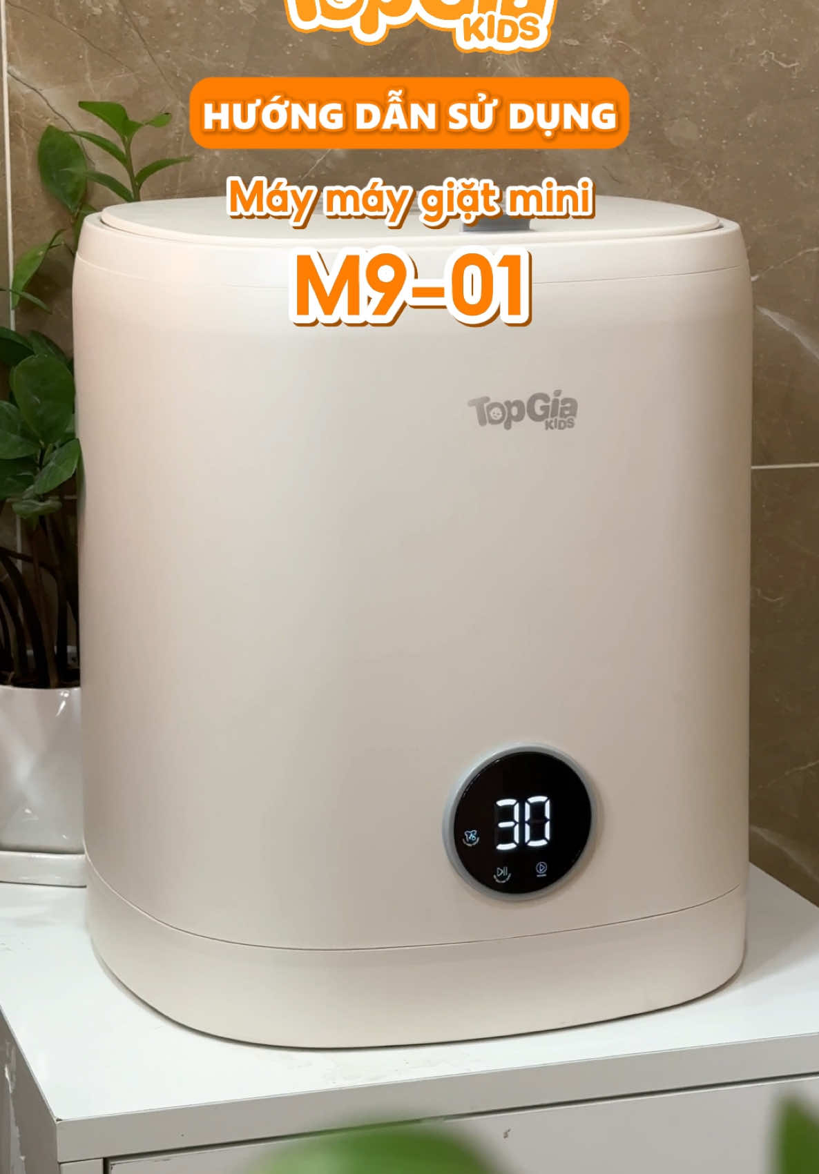 Hướng dẫn sử dụng máy giặt mini nè ba mẹ ơi 🥰🥰 #topgiakids #maygiat #maygiatmini #huongdansudung 