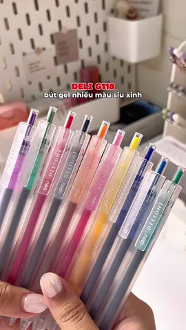 Siu mê bút của nhà Deli luôn á #unbox #unboxing #review #butviet #butgel #butdeli #butgelnhieumau #butgeldeli #deli #vanphongpham #dungcuhoctap #foryou #fyp #viral #trending 