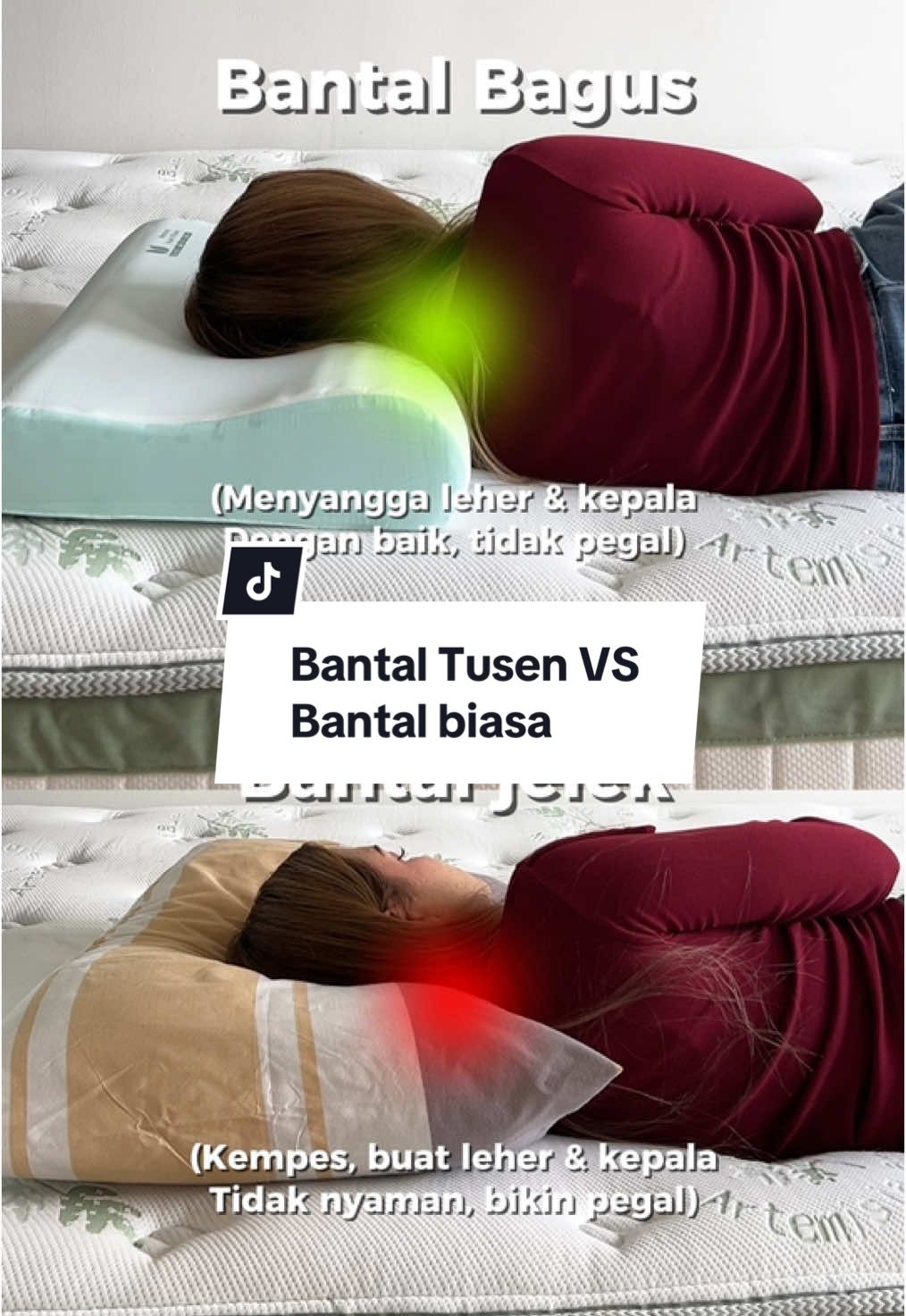 Bantal kamu masih sering bikin pegel & sakit? Cobain deh bantal terbaru nya Tusen yg ini #TusenSleepWell #TusenMemoryFoam #BantalNyaman #BantalPremium #TidurNyenyak #BantalDingin #BantalBintang5 #Bantal 