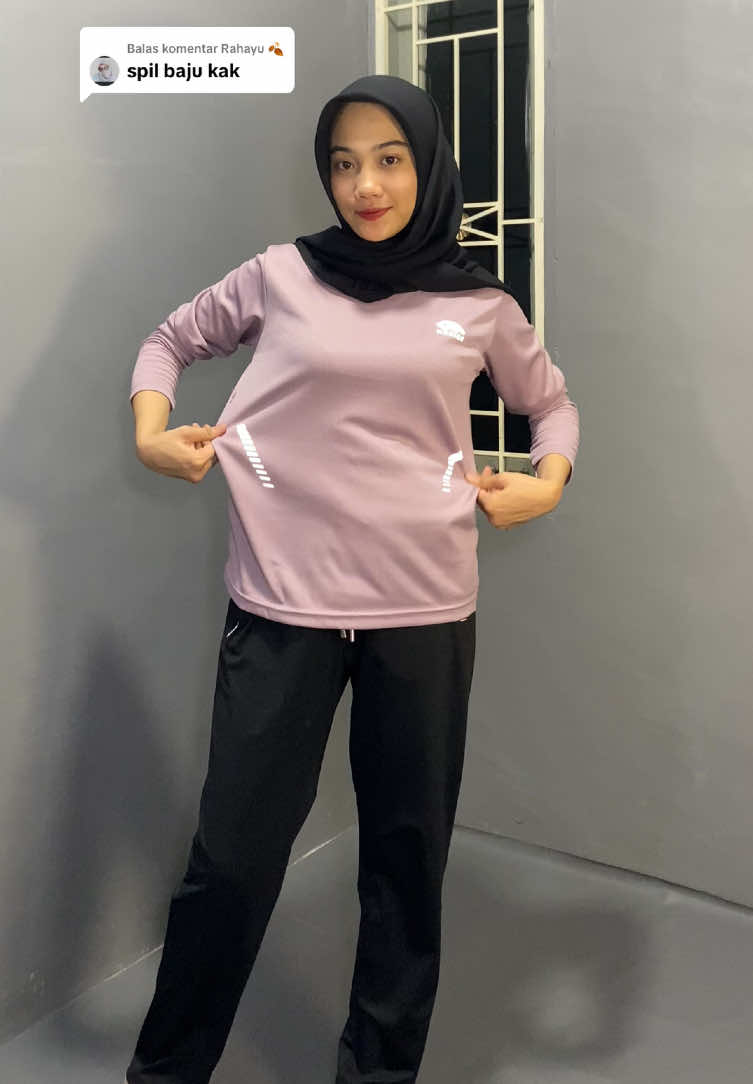 Membalas @Rahayu 🍂 versi warna purple nya ya kak,gak kalah cakep bahanya adem dan halus #outfitideas #outfitolahragahijab #sportwear #bajuolahragawanita 