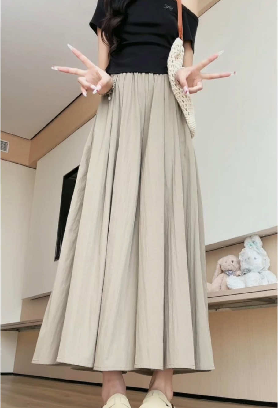 P66 กางเกงกระโปรงผ้าหิมะลดอุณห#fyp #tiktokindia 