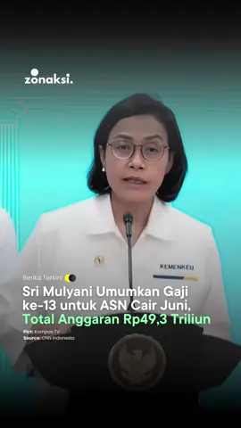 Pemerintah mulai mencairkan gaji ke-13 untuk ASN, TNI, Polri, dan pensiunan mulai Senin, 3 Juni 2025. Pencairan ini dilakukan bertahap, tergantung kesiapan masing-masing instansi. Komponen gaji ke-13 mencakup gaji pokok, tunjangan keluarga, pangan, dan kinerja. Untuk pensiunan, pencairan dilakukan otomatis melalui PT Taspen dan PT Asabri. Gaji ke-13 ini ditujukan untuk membantu kebutuhan tahun ajaran baru. Source: CNN Indonesia  #Zonaksi #MediaBerita #update