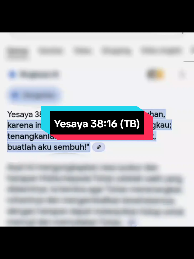 Yesaya 38:16 (TB) #kristenprotestan #soalkristen #alkitabkristen #ayatalkitab #firmantuhan #tuhanyesusmemberkati #alkitab #khotbahkristen #tuhanyesusbaik #foryou #renungankristen #fyp 