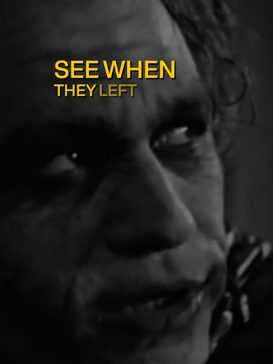 See when they left you.. #joker #jokerquotes #realtalk #harshtruth #inspirationalquotes #lifelessons 