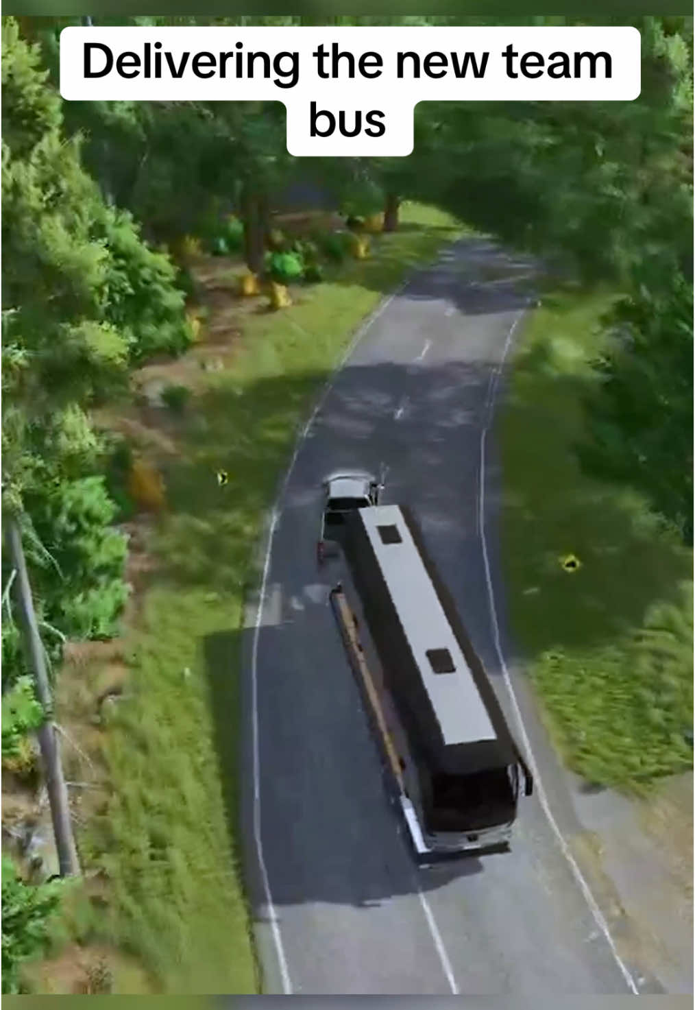 Delivering the new team bus #fs25 #fs22 #farmingsimulator #farmingsimulator25 