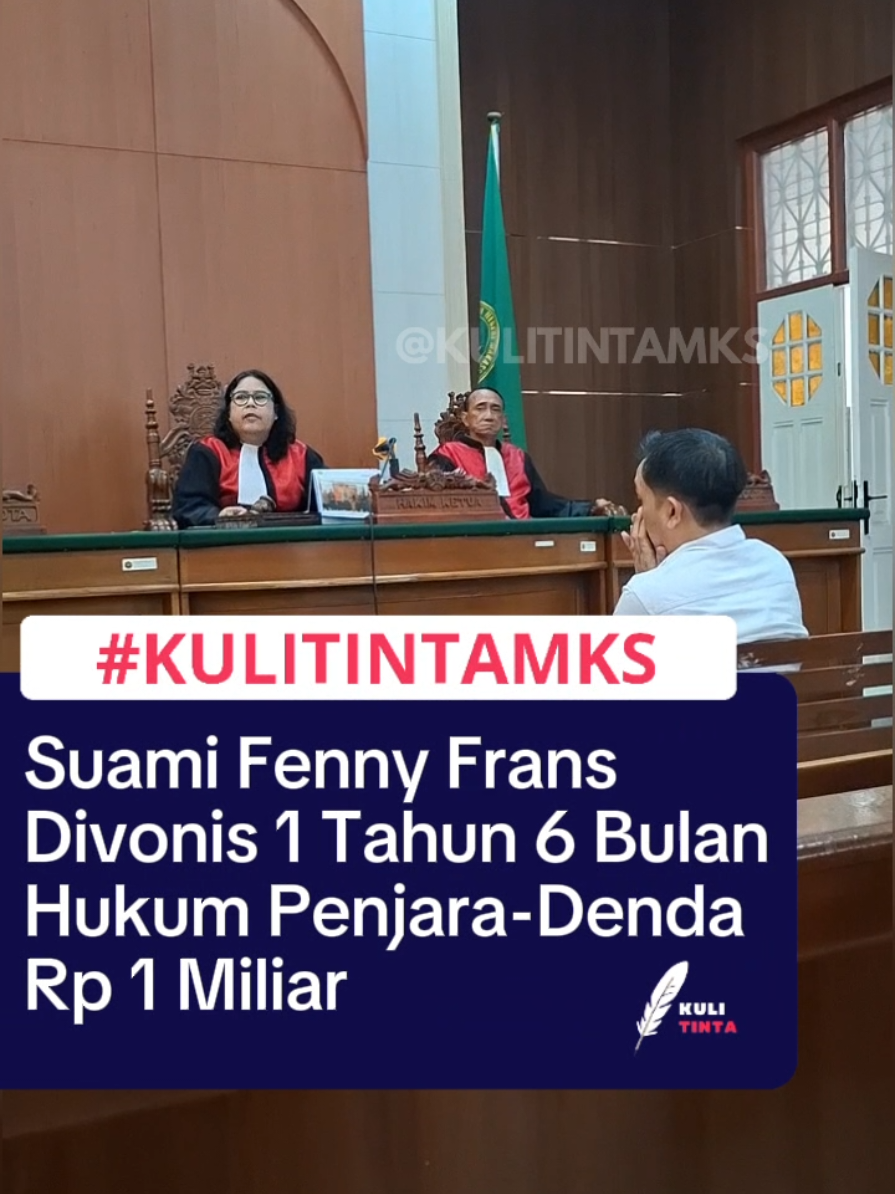 Majelis Hakim Pengadilan Negeri (PN) Makassar menjatuhkan vonis 1 tahun 6 bulan penjara kepada Mustadir Dg Sila (42), suami dari Fenny Frans, dalam sidang putusan, Selasa (3/6/2025). Ia dinyatakan bersalah atas dakwaan subsidair karena mengedarkan produk yang tidak aman kepada masyarakat. Sidang putusan berlangsung di Ruang Sidang Mudjono, PN Makassar, dipimpin oleh Hakim Ketua Angeliky yang didampingi dua anggota hakim, Muhammad Fajar dan Agus Aryanto. Dalam amar putusannya, hakim menyatakan bahwa Mustadir Dg Sila bersalah karena tidak melakukan pengecekan atau upaya untuk memastikan produk usahanya aman sebelum diedarkan ke pihak lain. 
