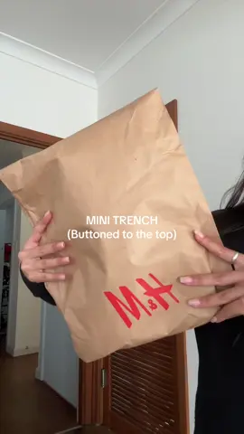 Please ignore how I decided to put this on & my face in this x #minitrench #trenchcoat 