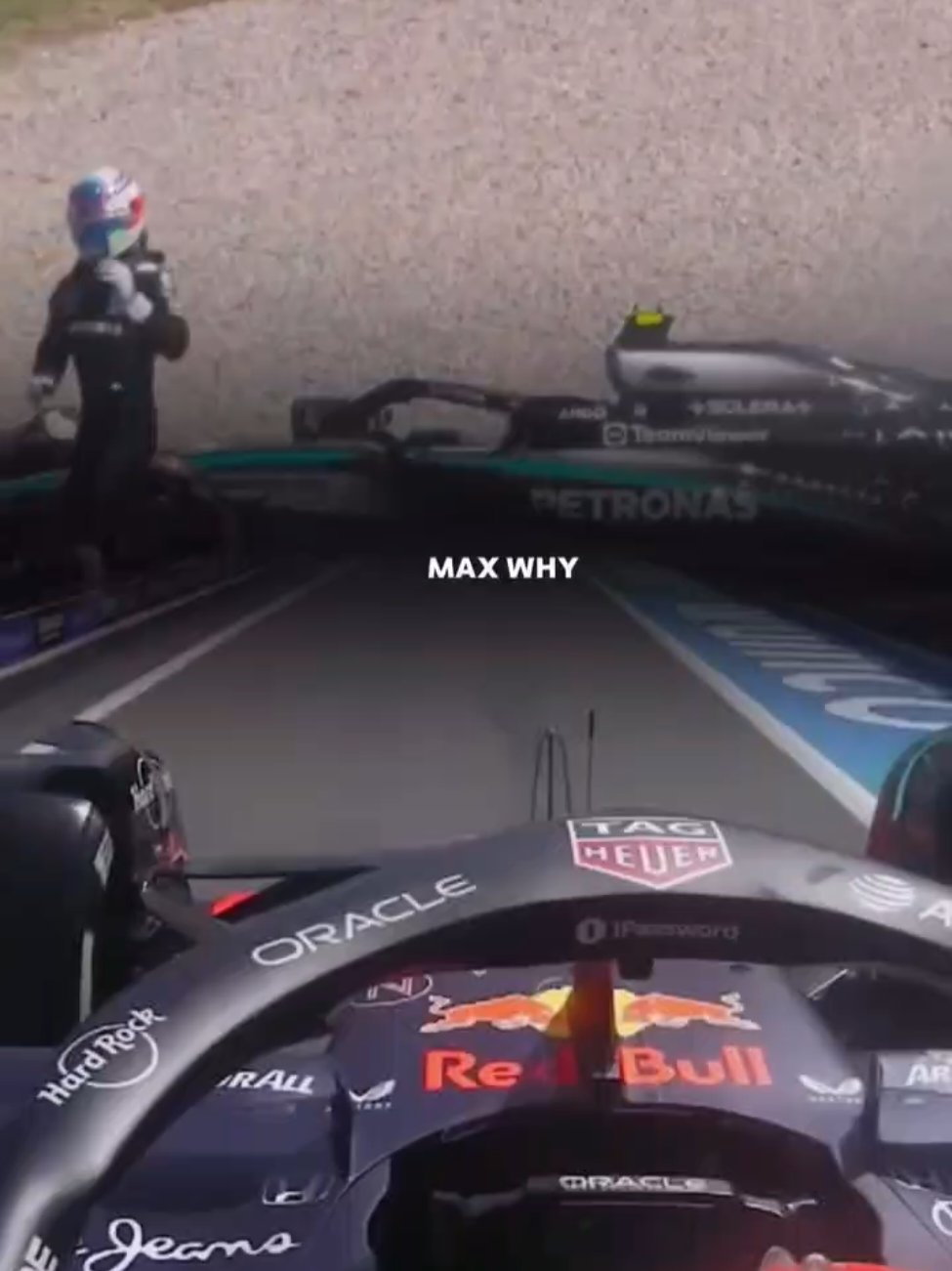 Nico says there is no need to discuss, do you agree?  #maxverstappen #f1 #formula1 #barcalona 