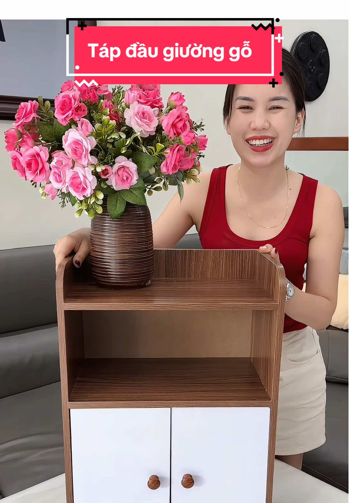 Tủ kê đầu giường bằng gỗ tiện lợi #xuhuong #hangmen96 #tudedaugiuong #tudaugiuong 