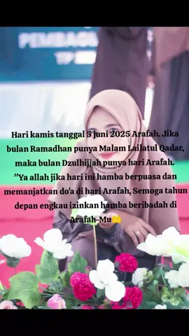 Aku hanya seorang gadis yang menunggu datangnya Arafah setelah Ramadhan meninggalkan. Jangan lupa siapkan do'a² terbaik untuk dipanjatkan pada saat Allah turun langsung melihat hamba-Nya bermunajat pada hari yg mulia itu🤍#arafah #dzulhijjah #do'a#fyp 