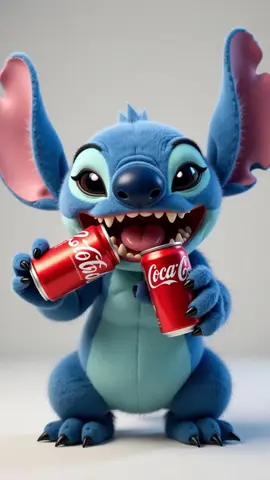 Stitch & Coca-cola#stitch #приколы #food #Popmart #havai #Lilo