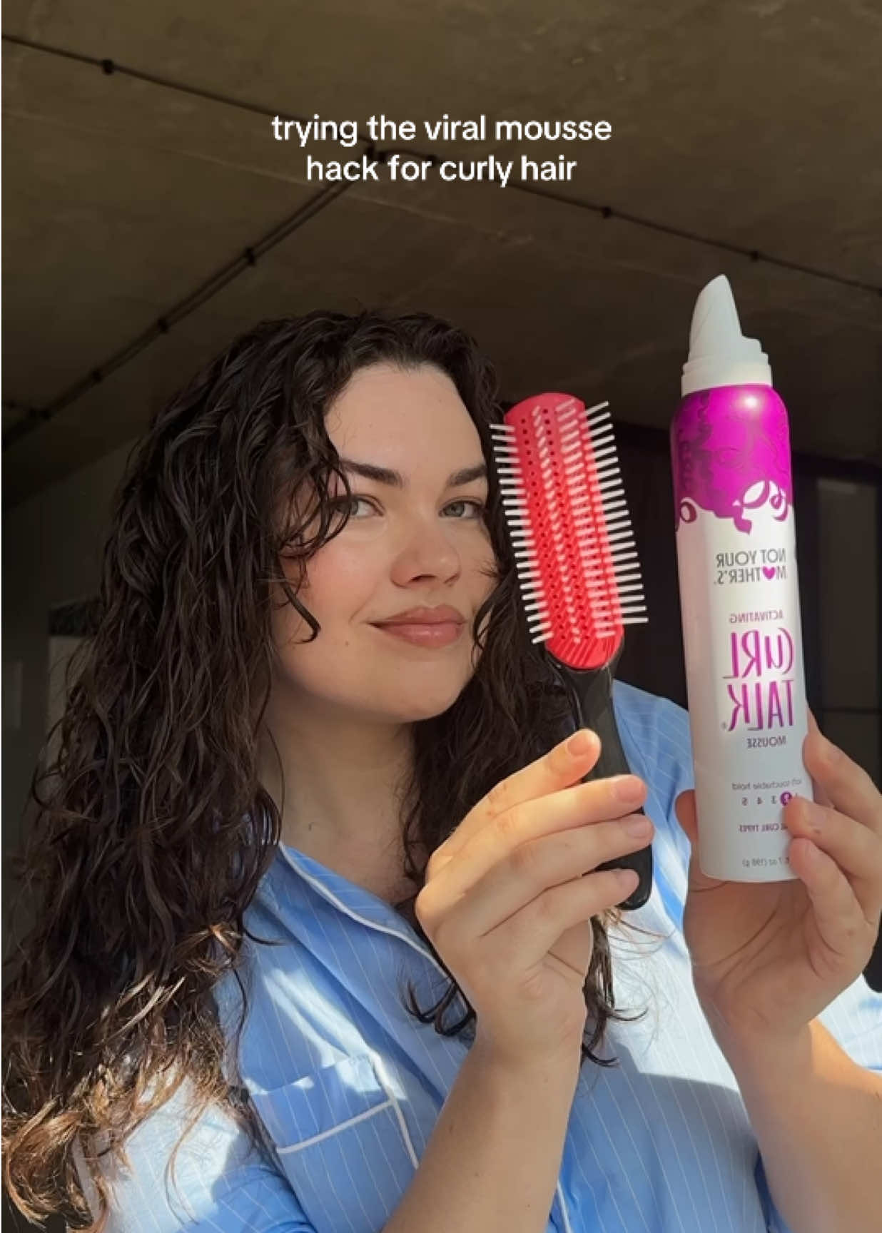 curls in 3 minutes? Yees, please! mousse @Not Your Mother's 