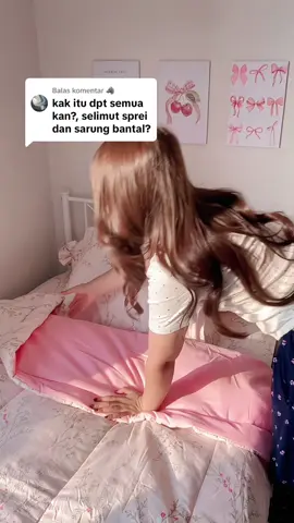 Membalas @🐺 bedcover set aesthetic udah sama sprei, sarban & sargul 🫶 #bedcoverset #bedcoveraesthetic #bedcovermurah #sprei #spreiaesthetic #spreimurah 
