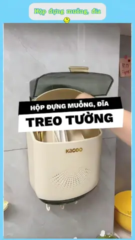 🥢 Hộp đựng đũa dán tường có nắp – Khô ráo, sạch sẽ & gọn gàng! #hopdungmuongdua #duyne0710 #giadungthongminh #giadungtienich #xuhuong